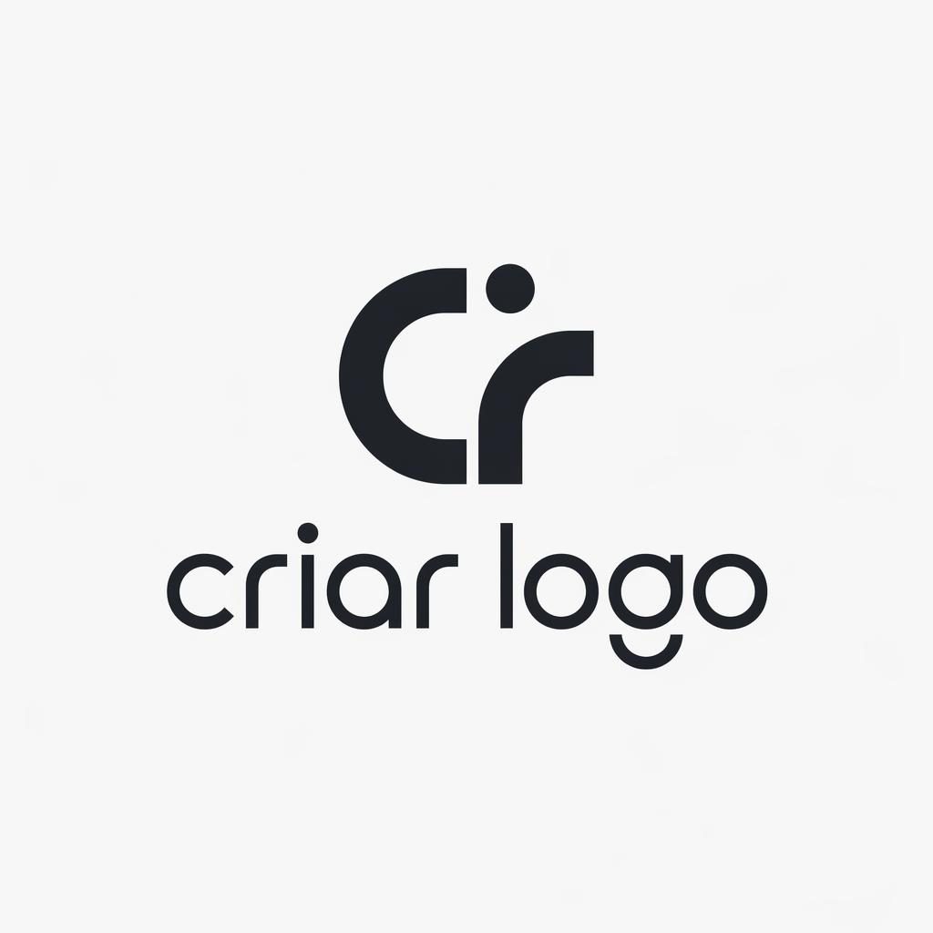 Conceito de logo monocromático com ícone abstrato e wordmark criar logo em tipografia contemporânea, ao centro.