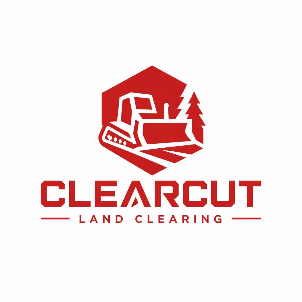 Geometric red and white wordmark logo with bold icon, centered on a neutral background in a clean square layout.