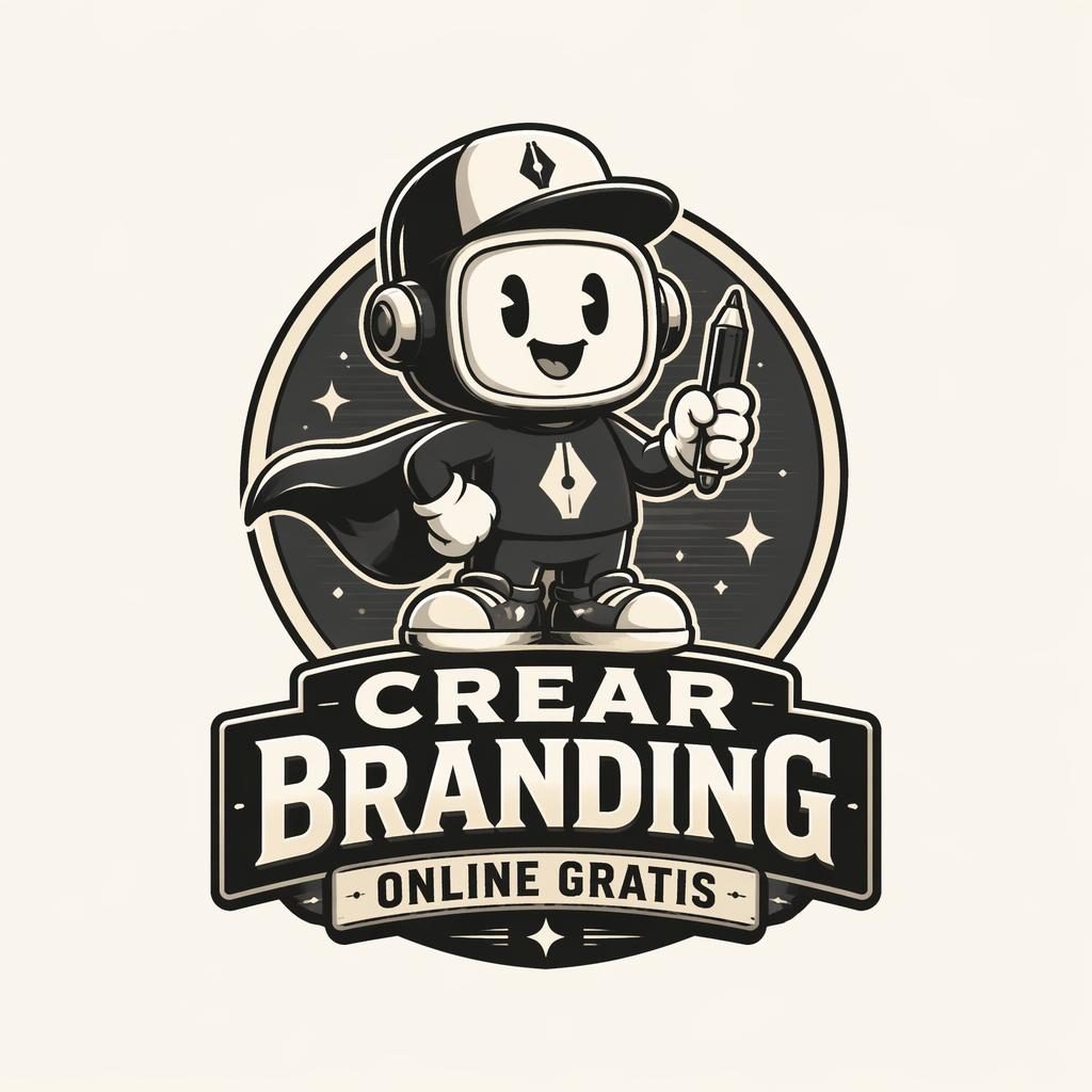 Logo vectorial con mascota gaming en estilo retro vintage, monocromo elegante, centrado sobre fondo neutro.