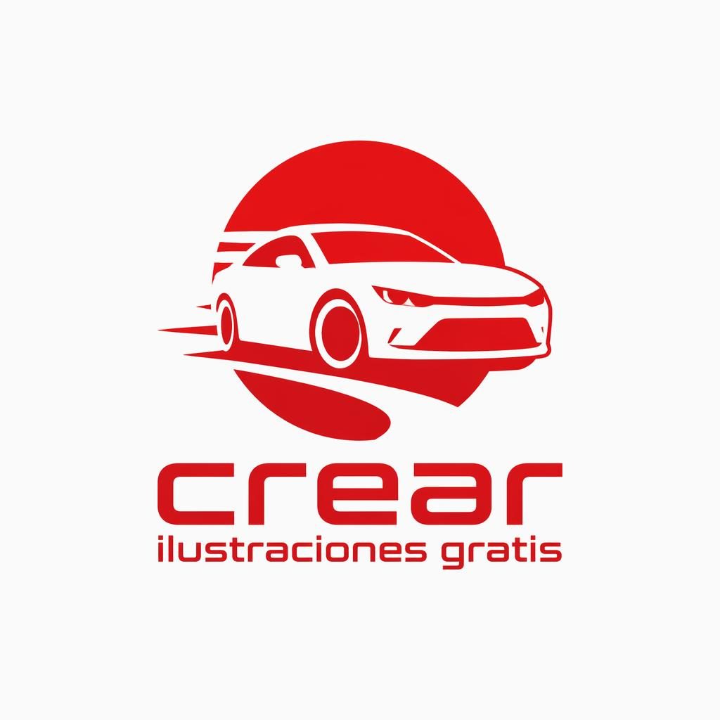 Logo tipo wordmark con icono geométrico en rojo y blanco, centrado sobre fondo neutro, estilo automotriz limpio.
