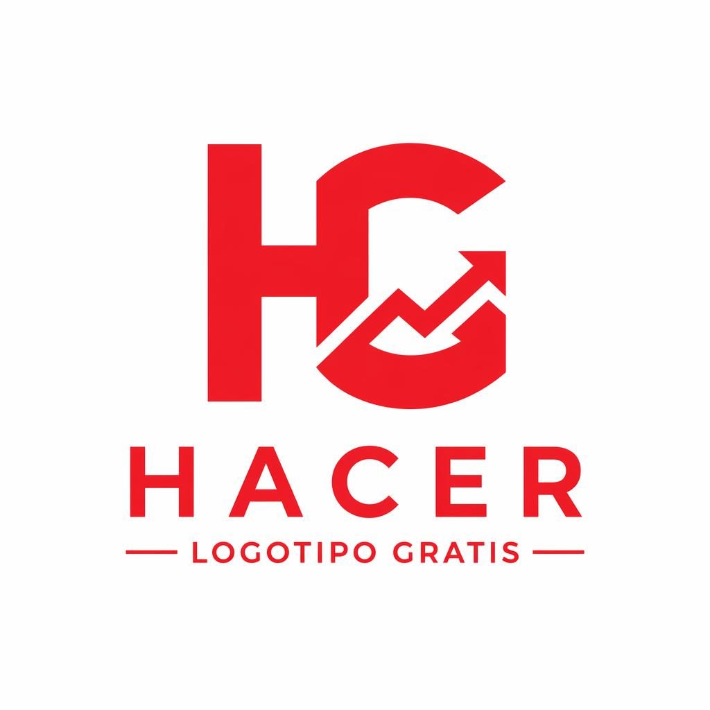 Concepto de logotipo monograma para fintech en rojo y blanco, diseño geométrico centrado sobre fondo neutro.