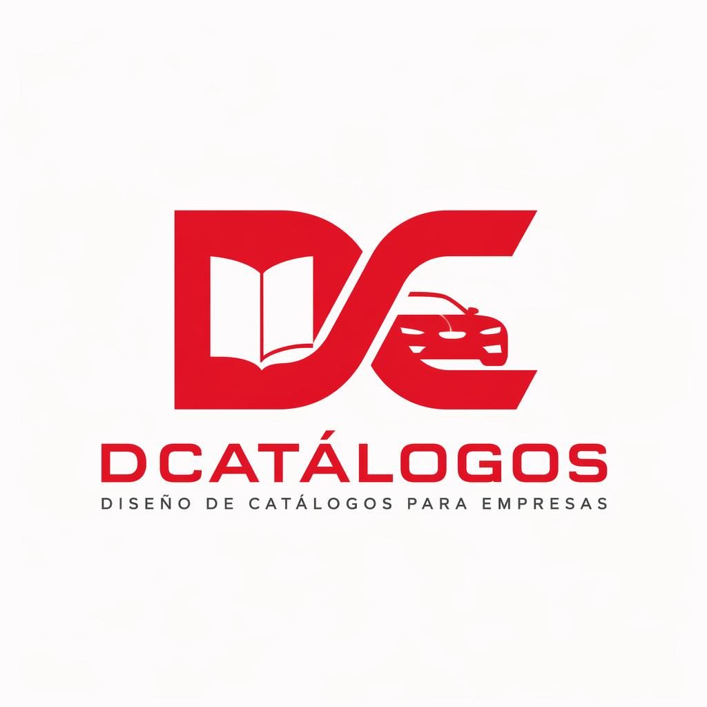 Logo lettermark geométrico en rojo y blanco para automoción, centrado sobre fondo neutro con estilo vectorial limpio.