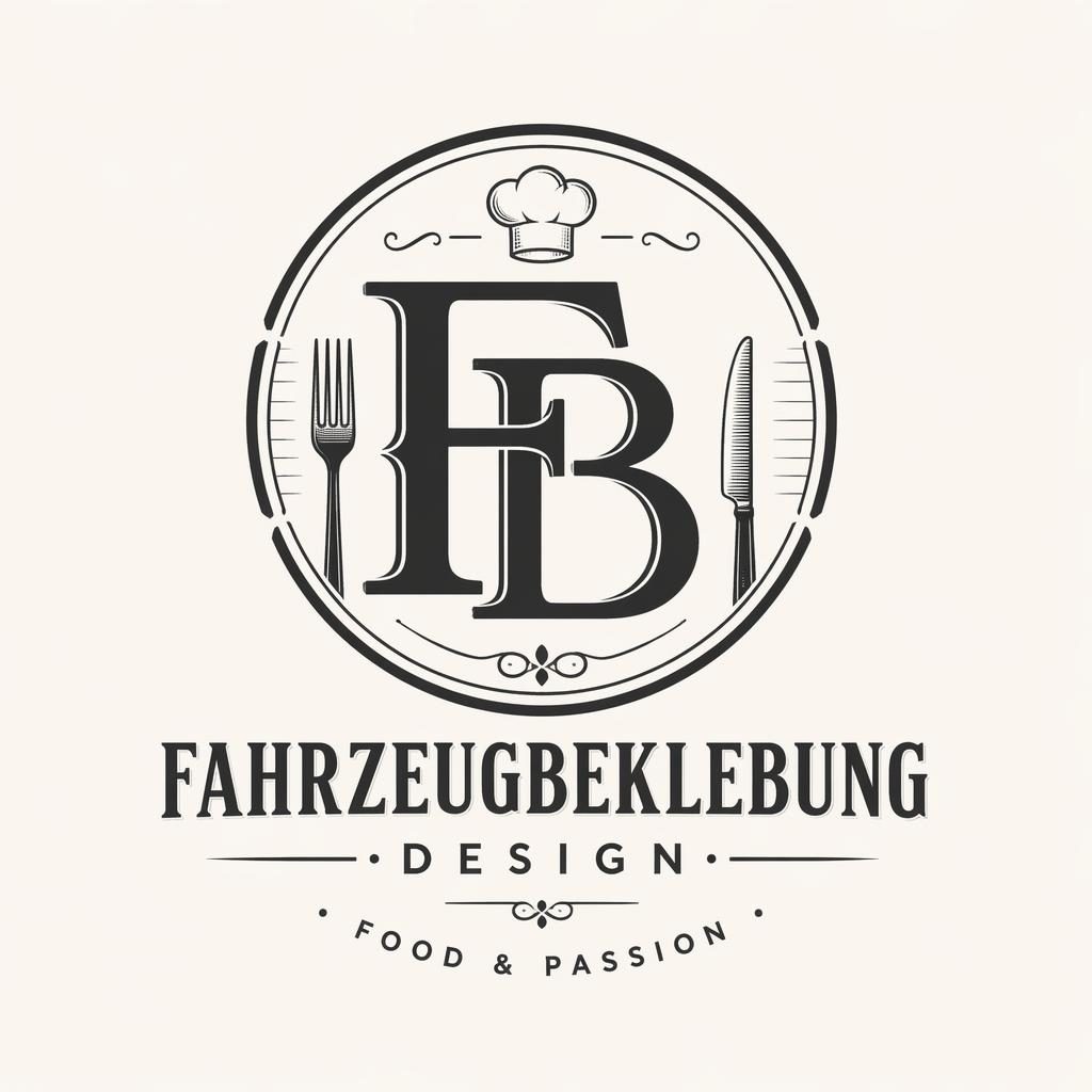 Zentriertes Vintage-Monogramm-Logo in eleganter monochromer Optik auf neutralem Hintergrund, vektorrein und quadratisch.