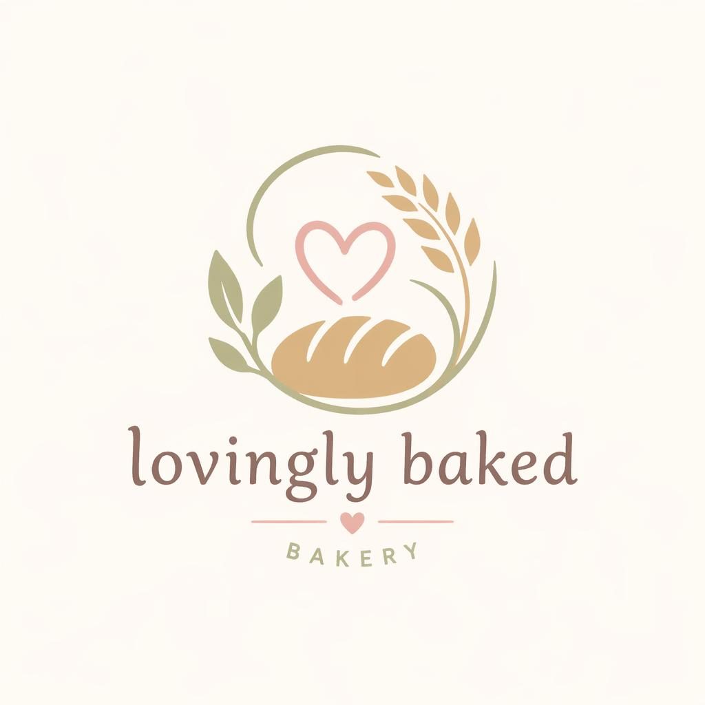 Abstract hand-drawn pastel logo symbol with matching brand text, centered on a neutral square background.