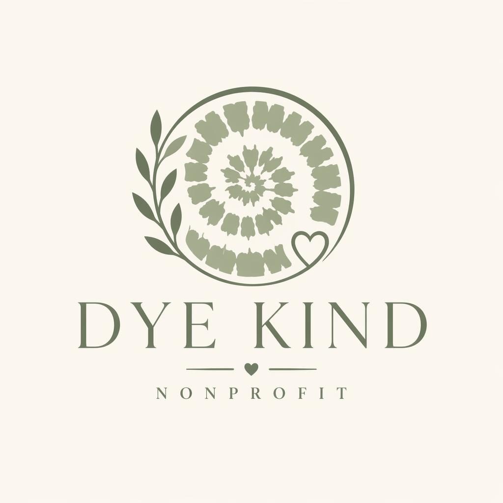 Centered wordmark logo with an elegant serif icon in sage and cream on a neutral background, vector-clean and square.