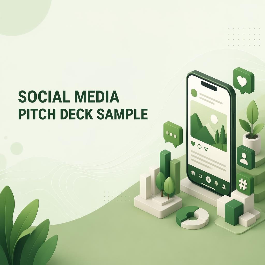 Isometric 3D traction slide in climate green palette for a consumer app pitch deck, with charts, devices, and clean layout