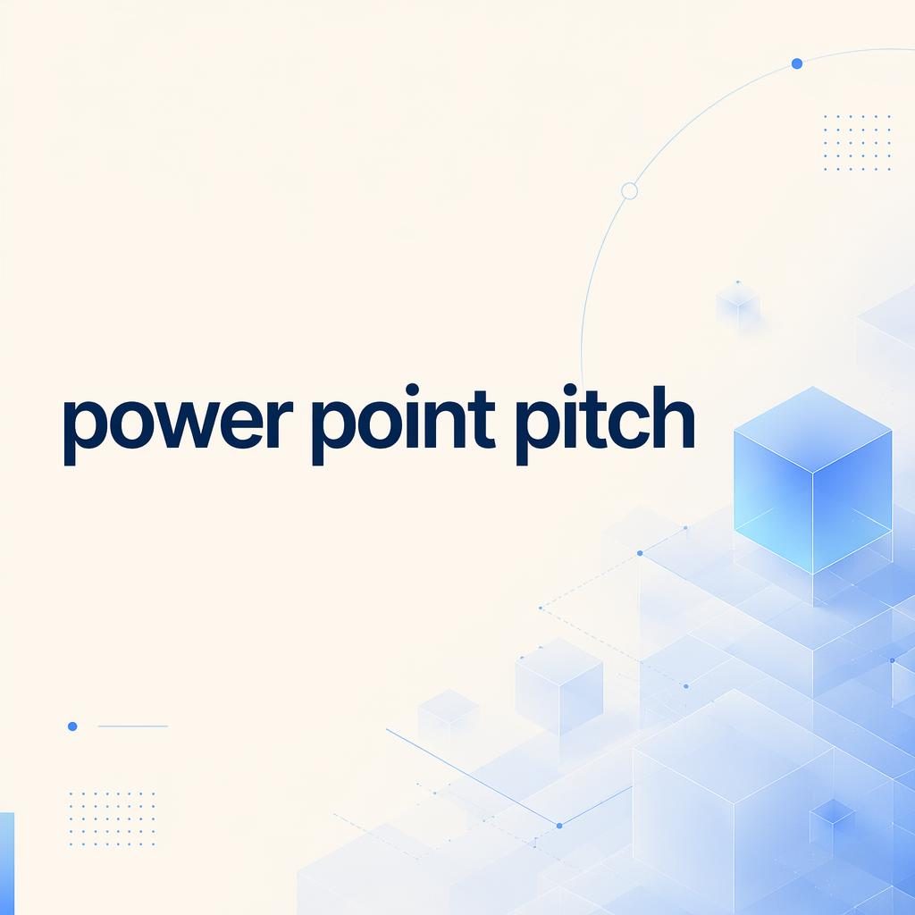 16:9 section divider slide in tech blue and cream with clean placeholder title and subtle web3 pattern background