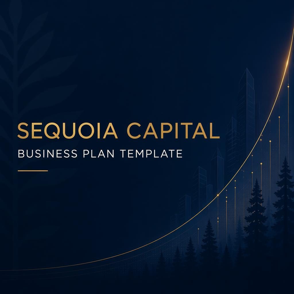 Dark navy and gold fintech pitch-deck title slide with clean placeholder typography and subtle background pattern.