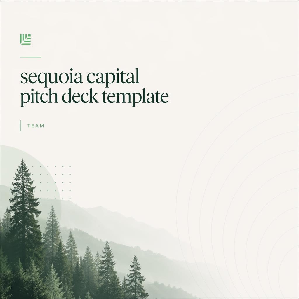 16:9 team slide illustration for a sequoia capital pitch deck template in soft pastel editorial style