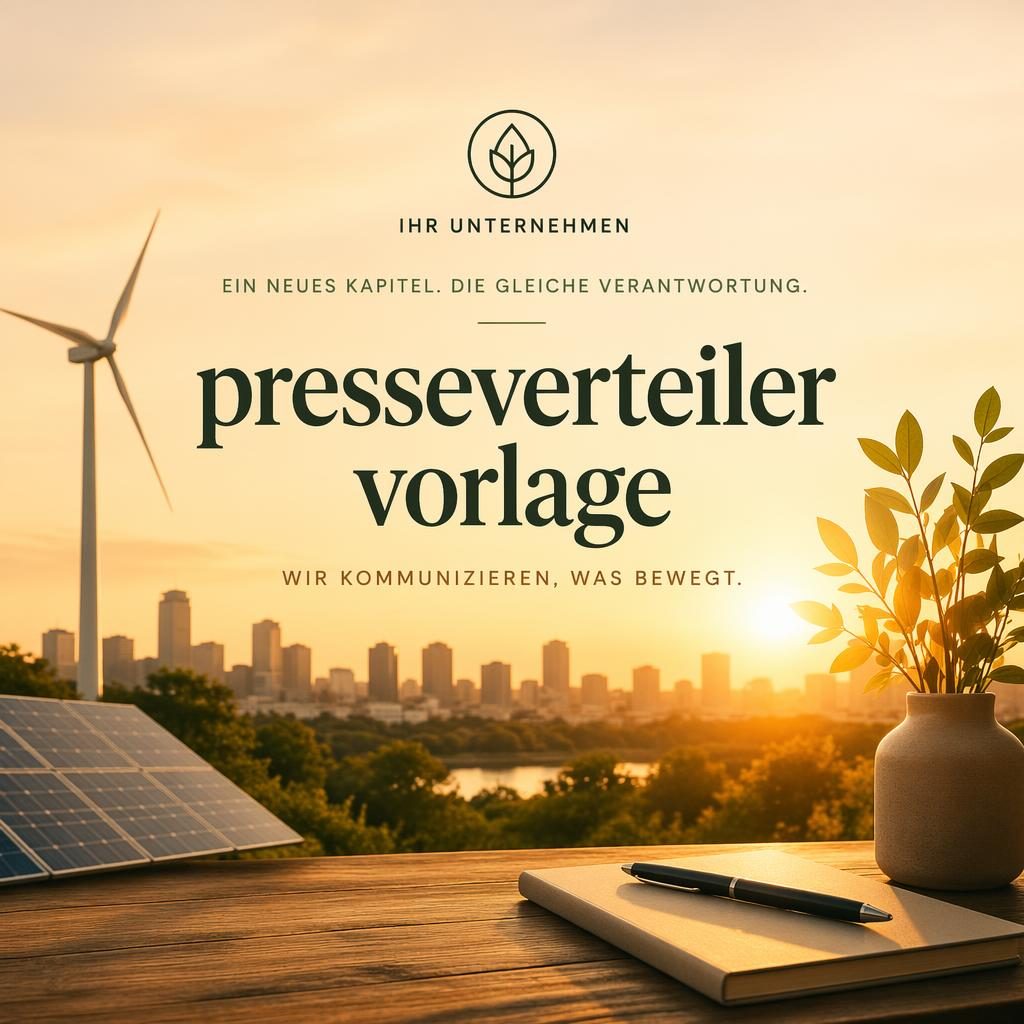 16:9 Headerbild im Editorial-Stil mit nachhaltiger Rebrand-Szene, warmer Sunset-Palette und zentrierter Typografie