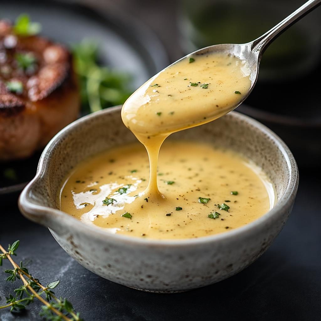 45-degree editorial photo of a French fine dining dish with glossy sauce, casual plating, sharp focus and blurred background