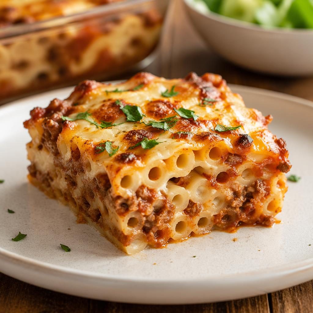 Assiette de pâtes bolognaise en gros plan, lumière naturelle chaude, sauce généreuse, arrière-plan flou