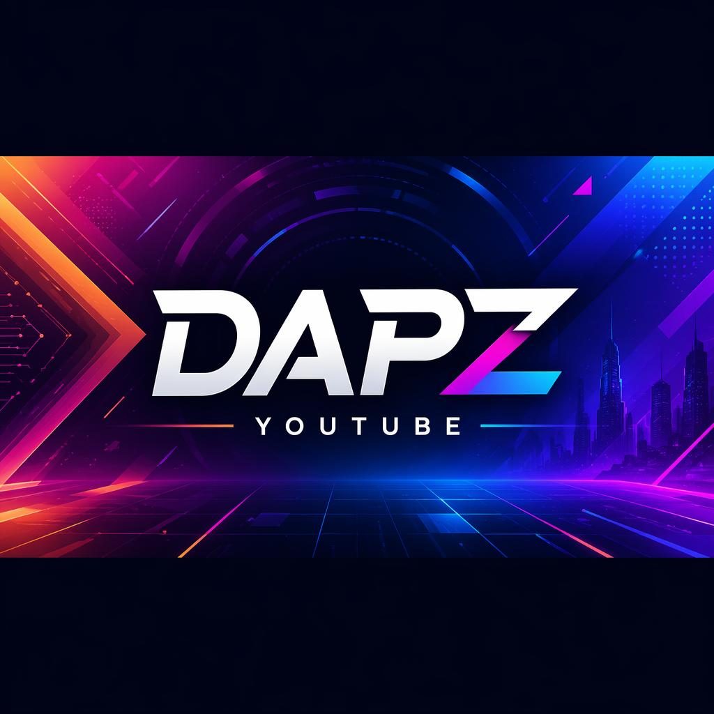 Futuristic 16:9 social cover banner with vibrant gradients and centered placeholder brand typography in a safe-zone layout.