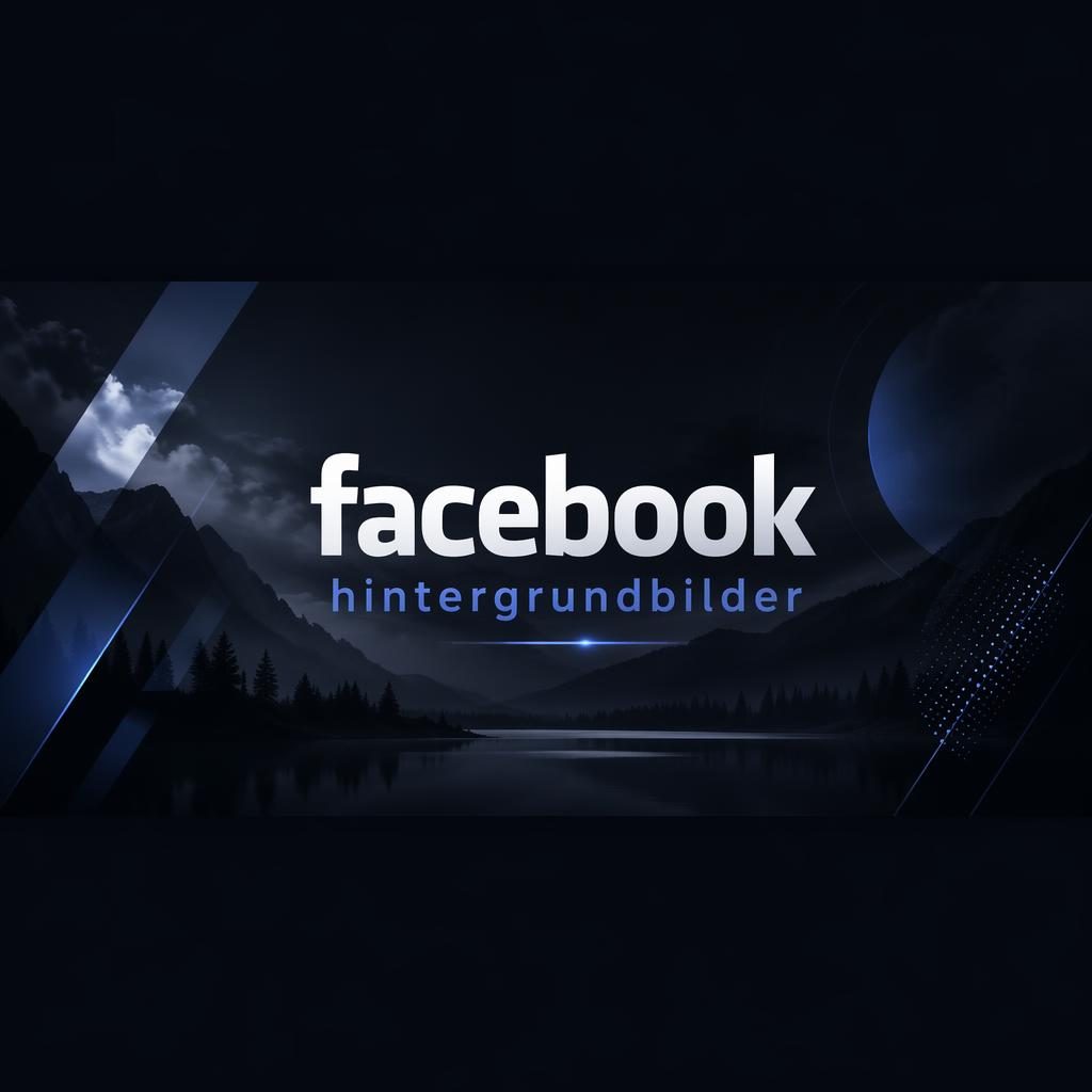 Dunkler Social-Media-Cover-Banner mit zentrierter Platzhalter-Typografie, moody Farbpalette und sicherem Fokusbereich.
