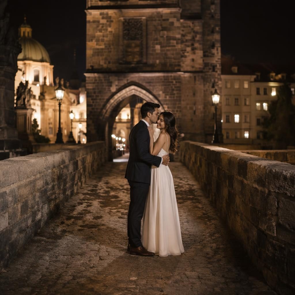 Couple dancing in an elegant ballroom with a dusty rose palette, followed by a nighttime sparkler send-off