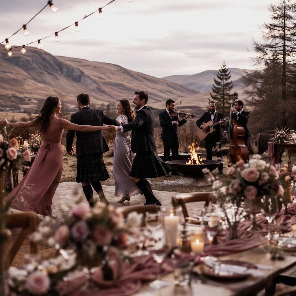 Détails de réception de mariage dans un resort tropical, palette rose poudré, lumière naturelle, style cinématographique