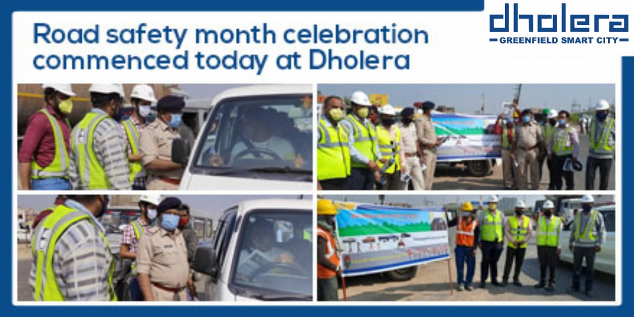 L&t Celebrates Road Safety at Dholera Sir