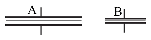 schemat kondensatorów
