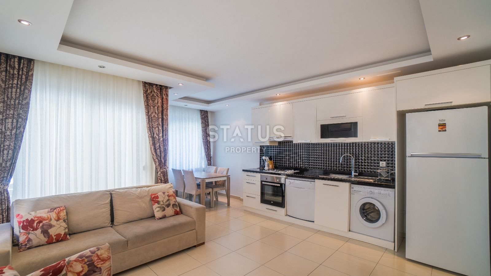 Furnished apartment 2+1 300 meters from Cleopatra beach, 75 m2. фото 1