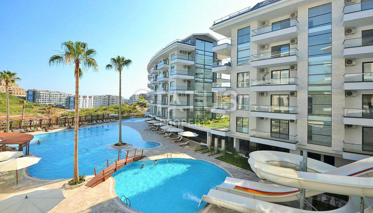 Апартаменты 1+1 в элитном комплексе, в 700 метрах от моря, 65 кв.м. фото 1