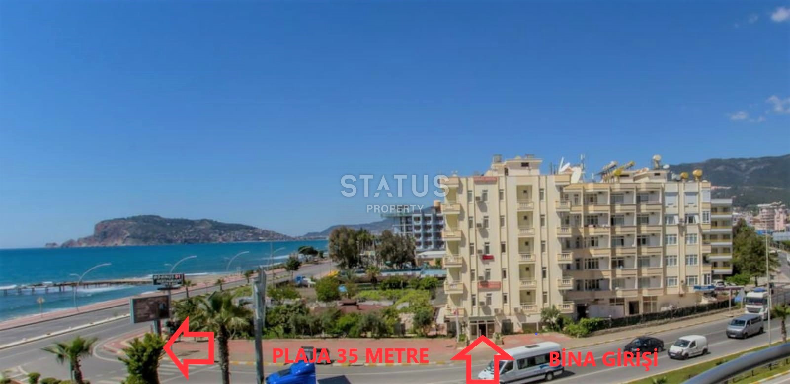 New apartments 1+1 in Tosmur, just 35 meters from the sea, 65 sq.m. фото 1