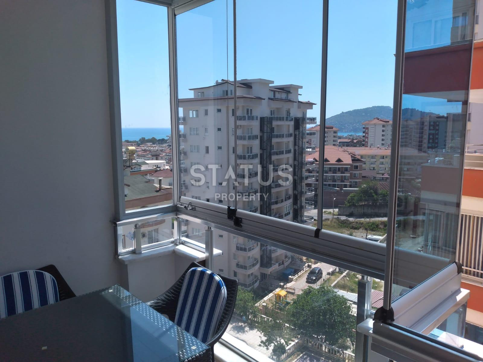 Spacious apartment 2+1 overlooking the sea and the fortress, 110 m2. Cikcilli, Alanya. фото 1