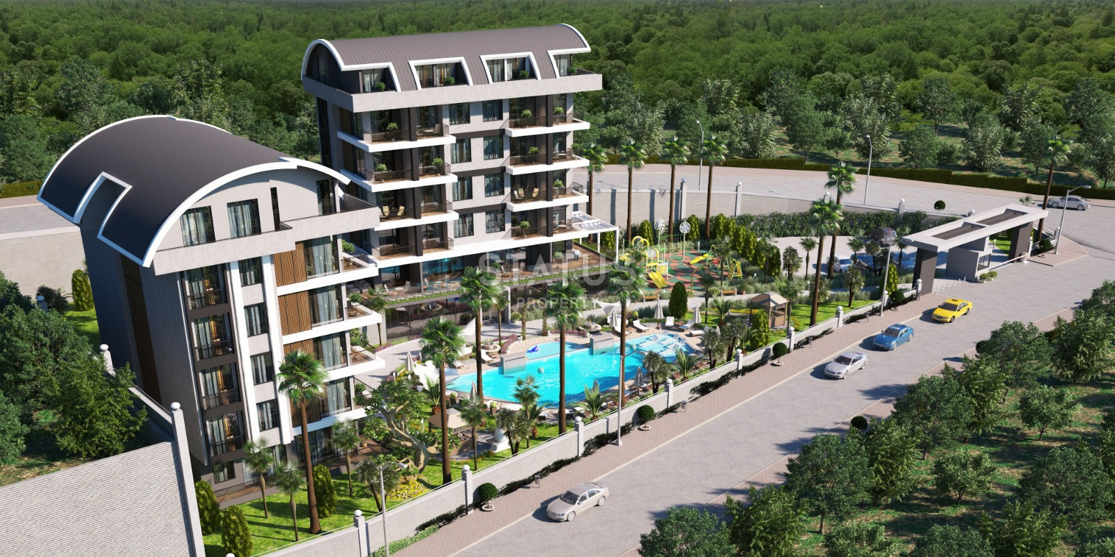 Modern project with panoramic views, from 48 to 140 sq.m. Kargicak, Alanya. фото 1