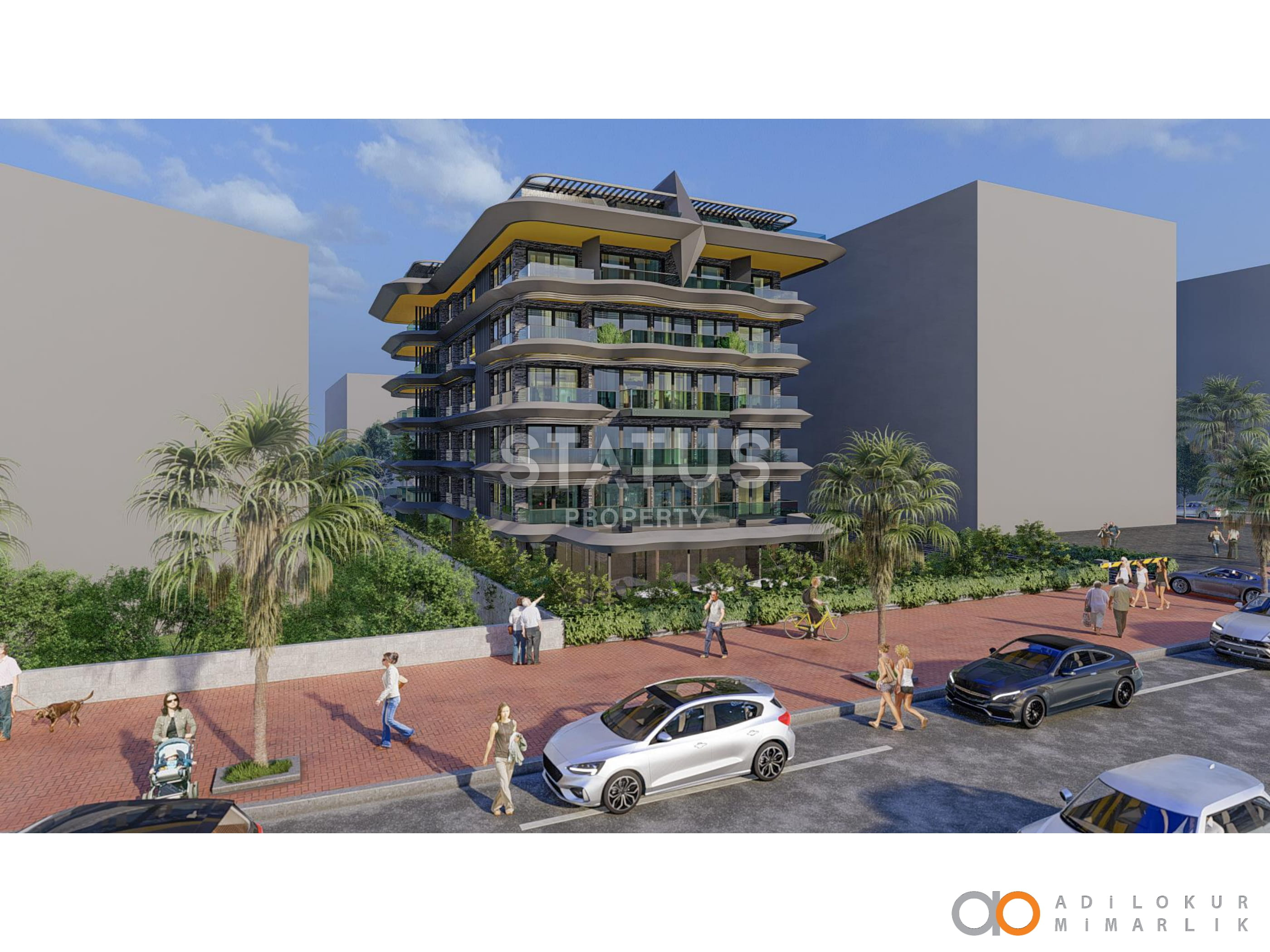 Investment project on the first coastline in the Oba area, 53-208 sq.m. фото 1