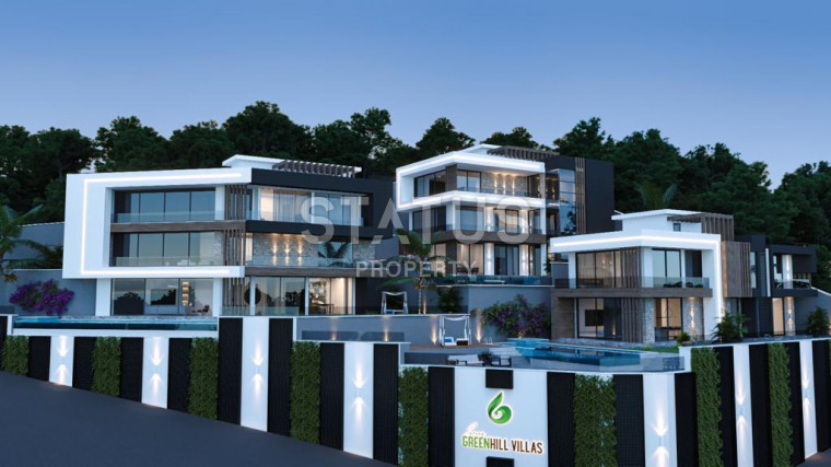 Complex of villas with a breathtaking view of Alanya, 476 m2 photos 1