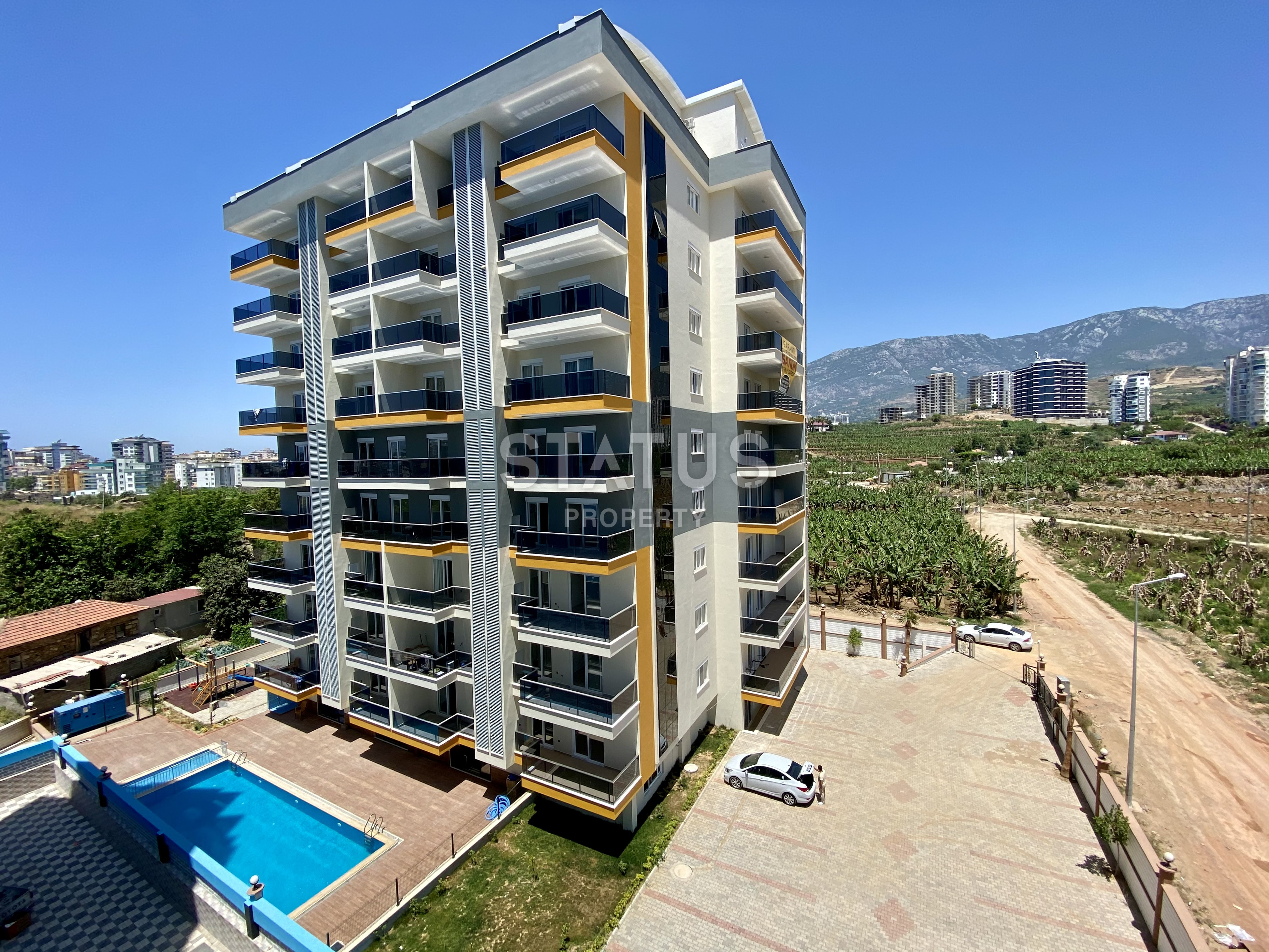Ters-duplex 3+1 in Mahmutlar with a view of the mountains, the sea and the ancient city of Naula, 140m2 фото 1