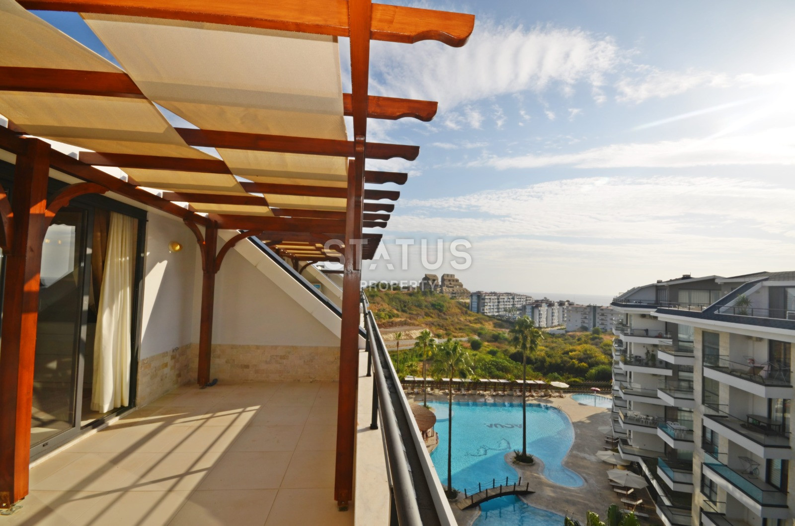Penthouse 3+1 for a great vacation with luxurious infrastructure 300m from the beach, Kestel area фото 1
