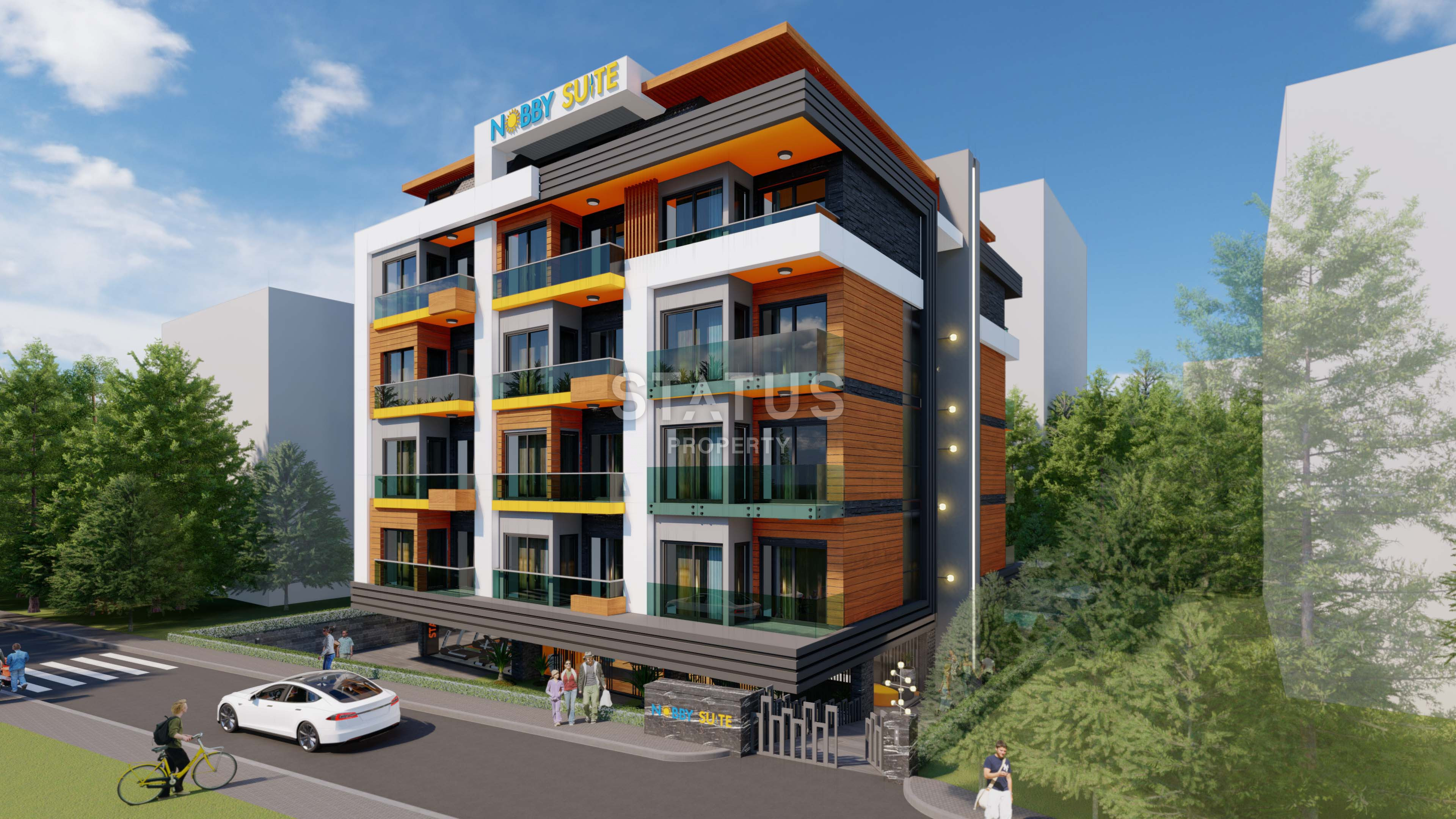 Apartments in a stylish boutique residence in the center of Alanya. 63.5 m2 фото 1