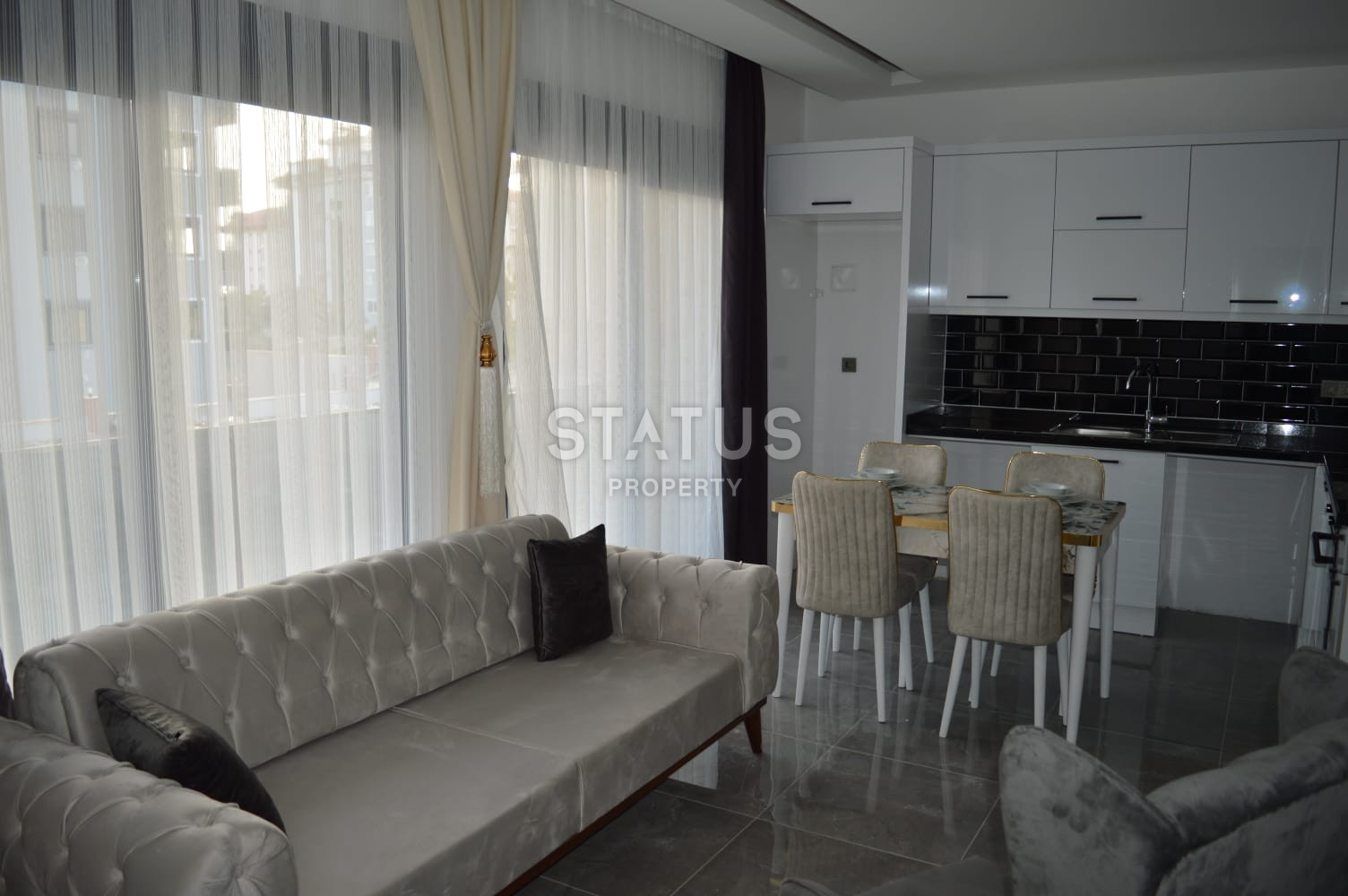 One-bedroom furnished apartment at an attractive price in a new residential complex 2022, 50m2 фото 1