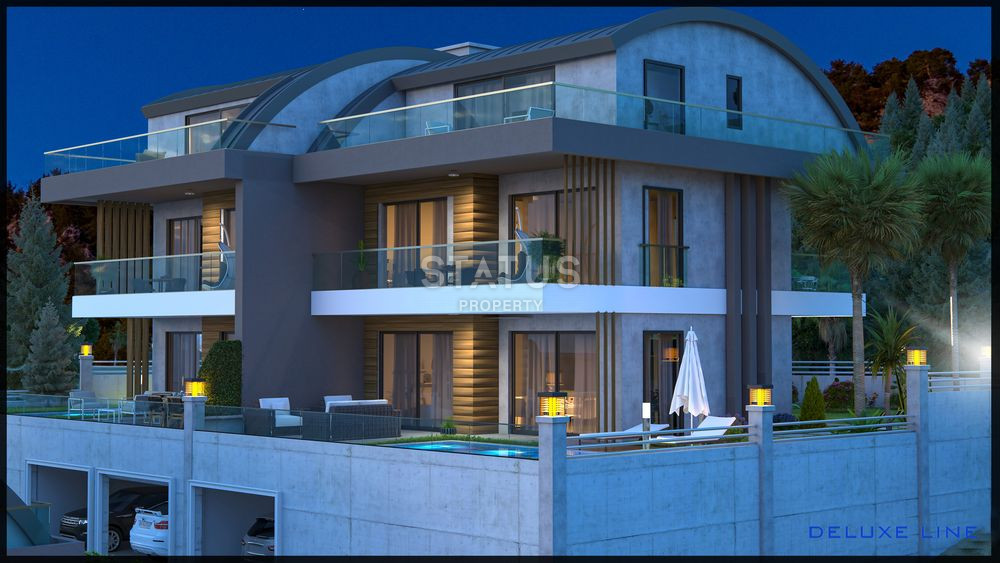 Luxury villa project overlooking the sea and the city. 406m2 - 411m2 фото 2