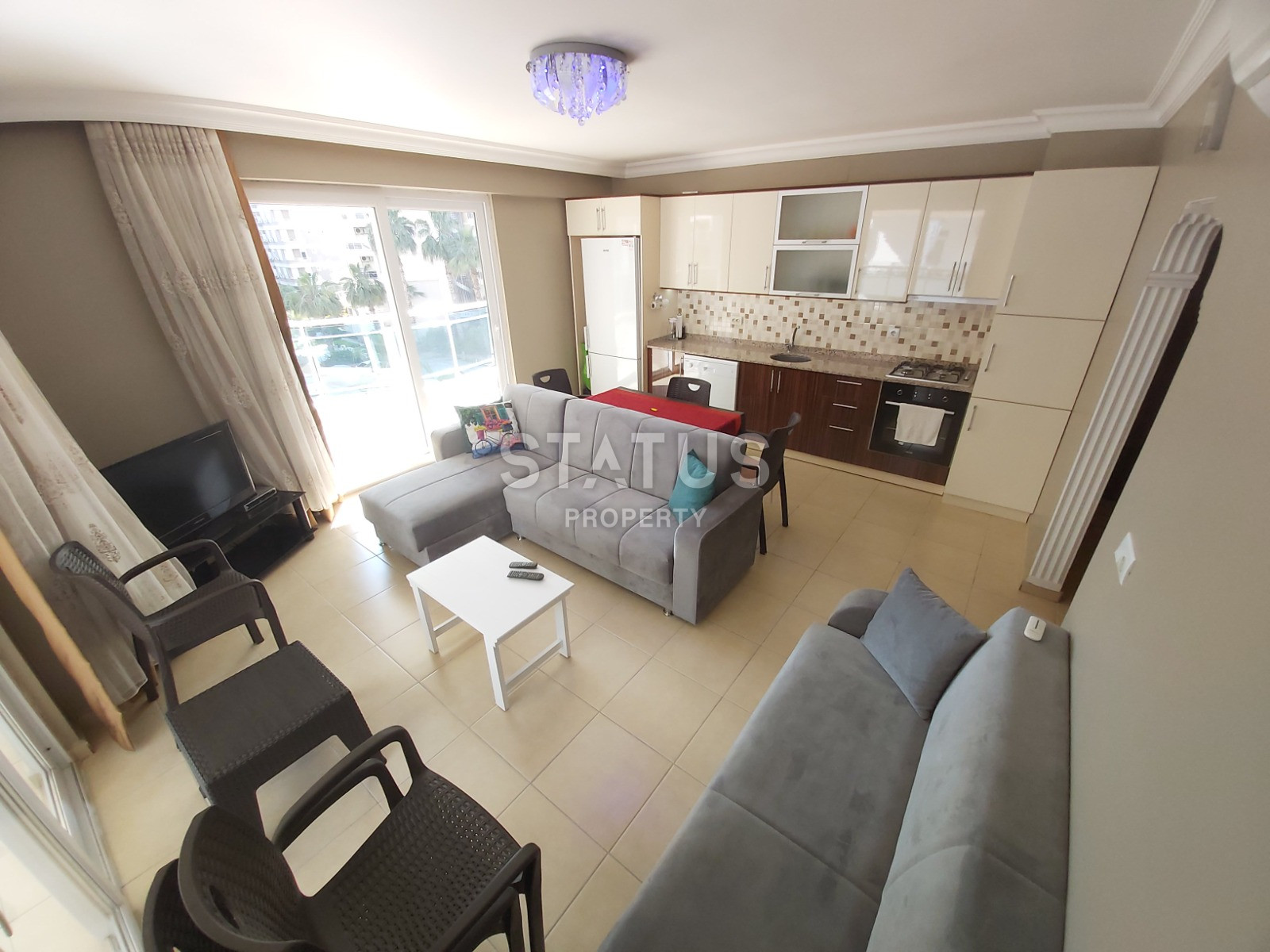 Меблированная двухкомнатная квартира в Махмутларе,120 м2 фото 2