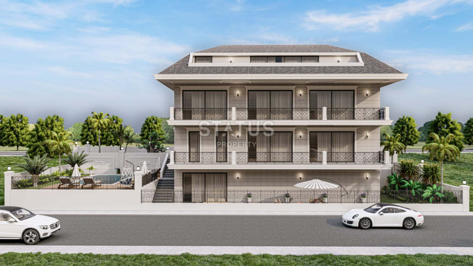 The project of a luxury villa 4+1 in the village of Kargicak, 501 m2 фото 2