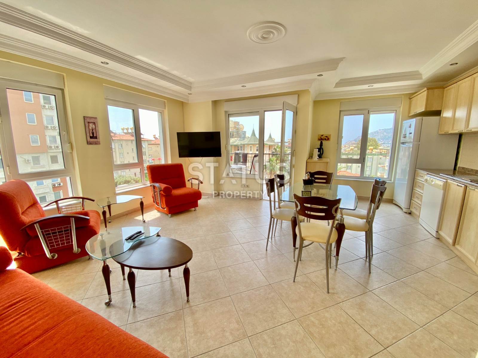 Three-room furnished apartment in the center of Alanya. 105m2 фото 1