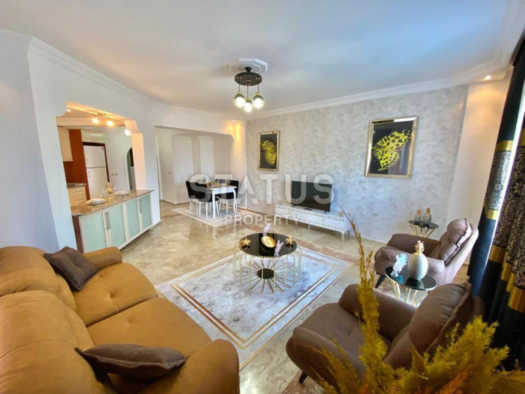 Three-room furnished apartment in the first coastline in Mahmutlar. 120m2 photos 1