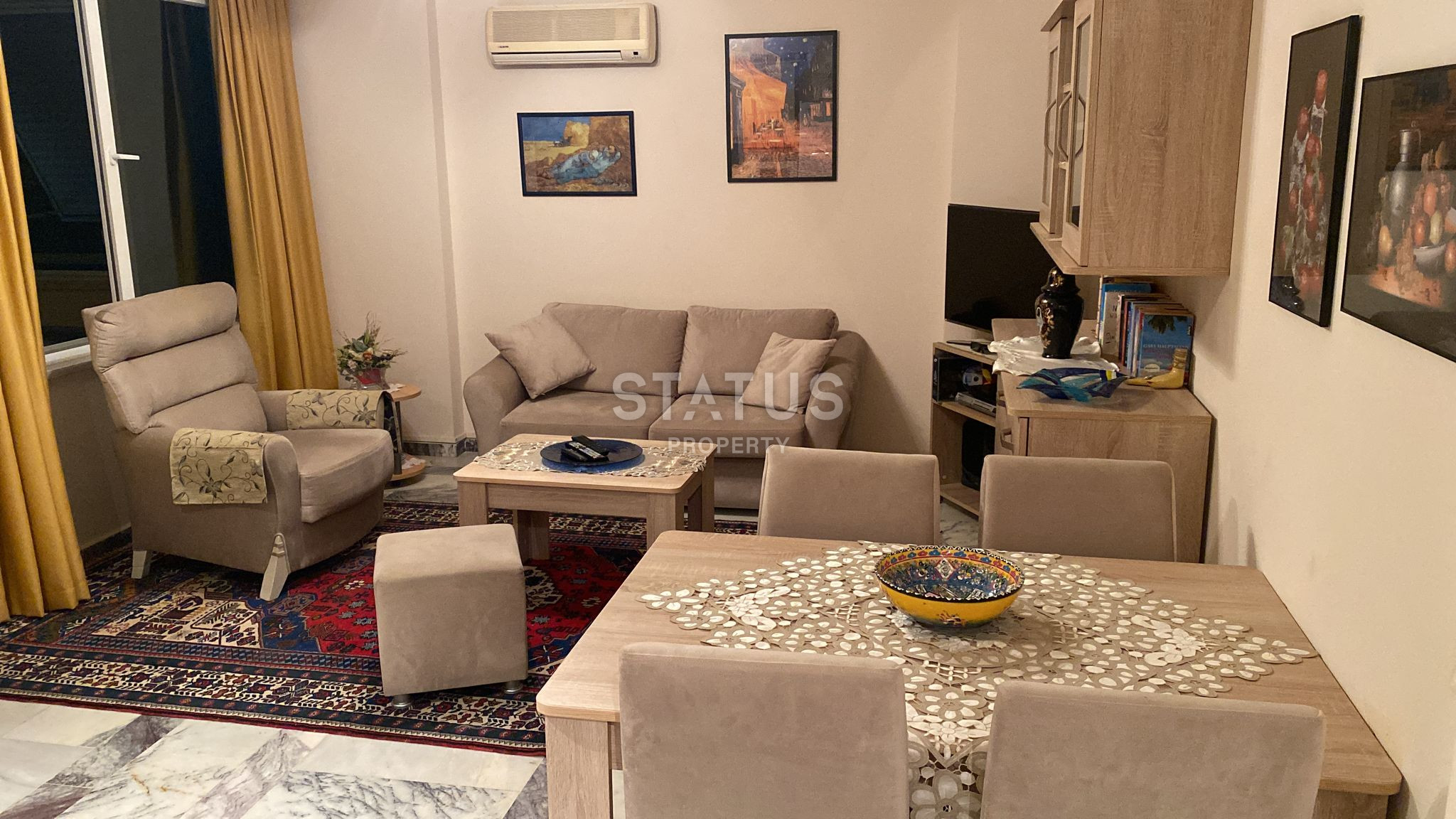 Three-room apartment in the center of Alanya, Cleopatra beach. 110m2 фото 1