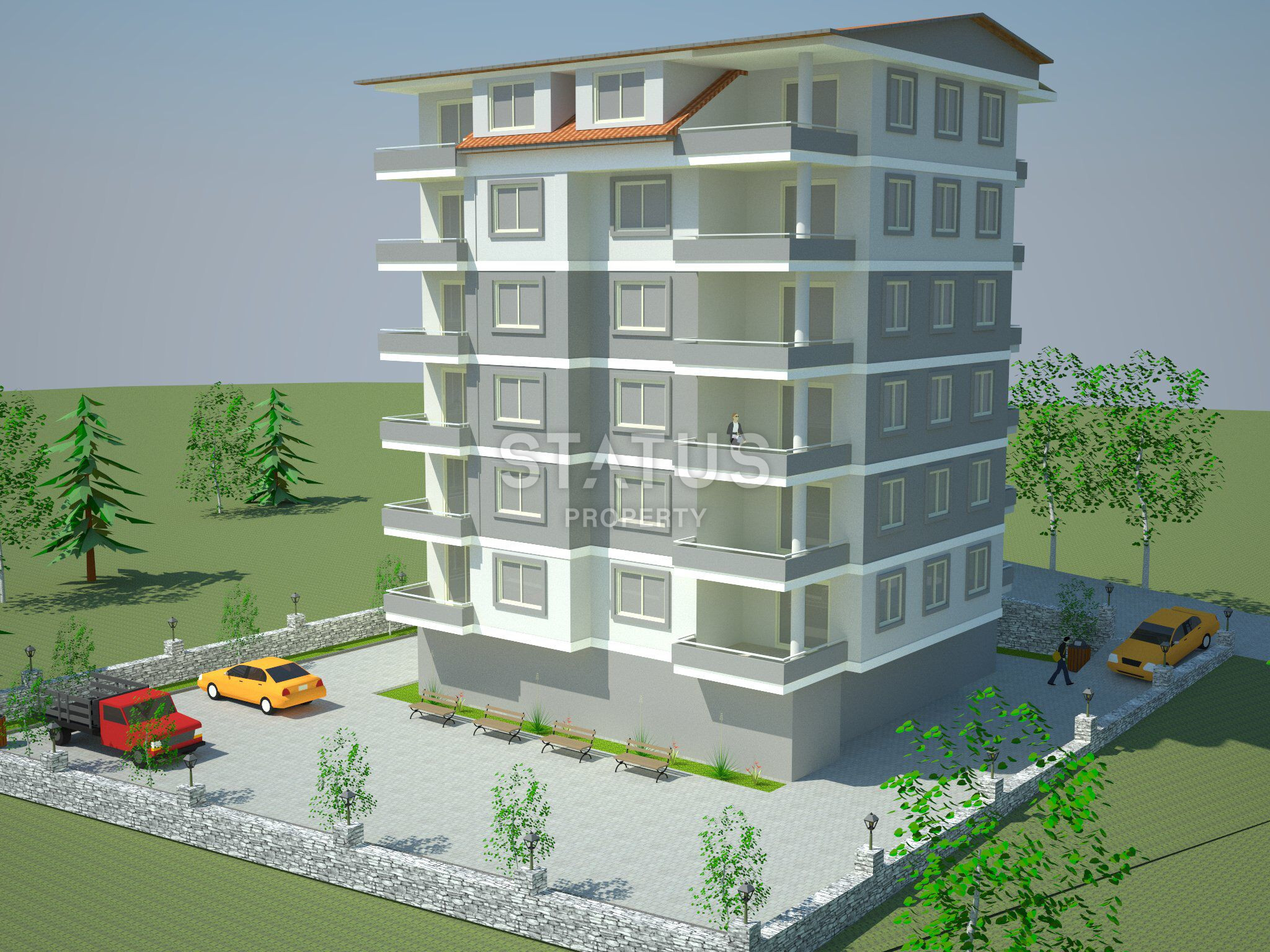 Просторные апартаменты 1+1 в комплексе с инфраструктурой в Газипаше. 60м2 фото 2