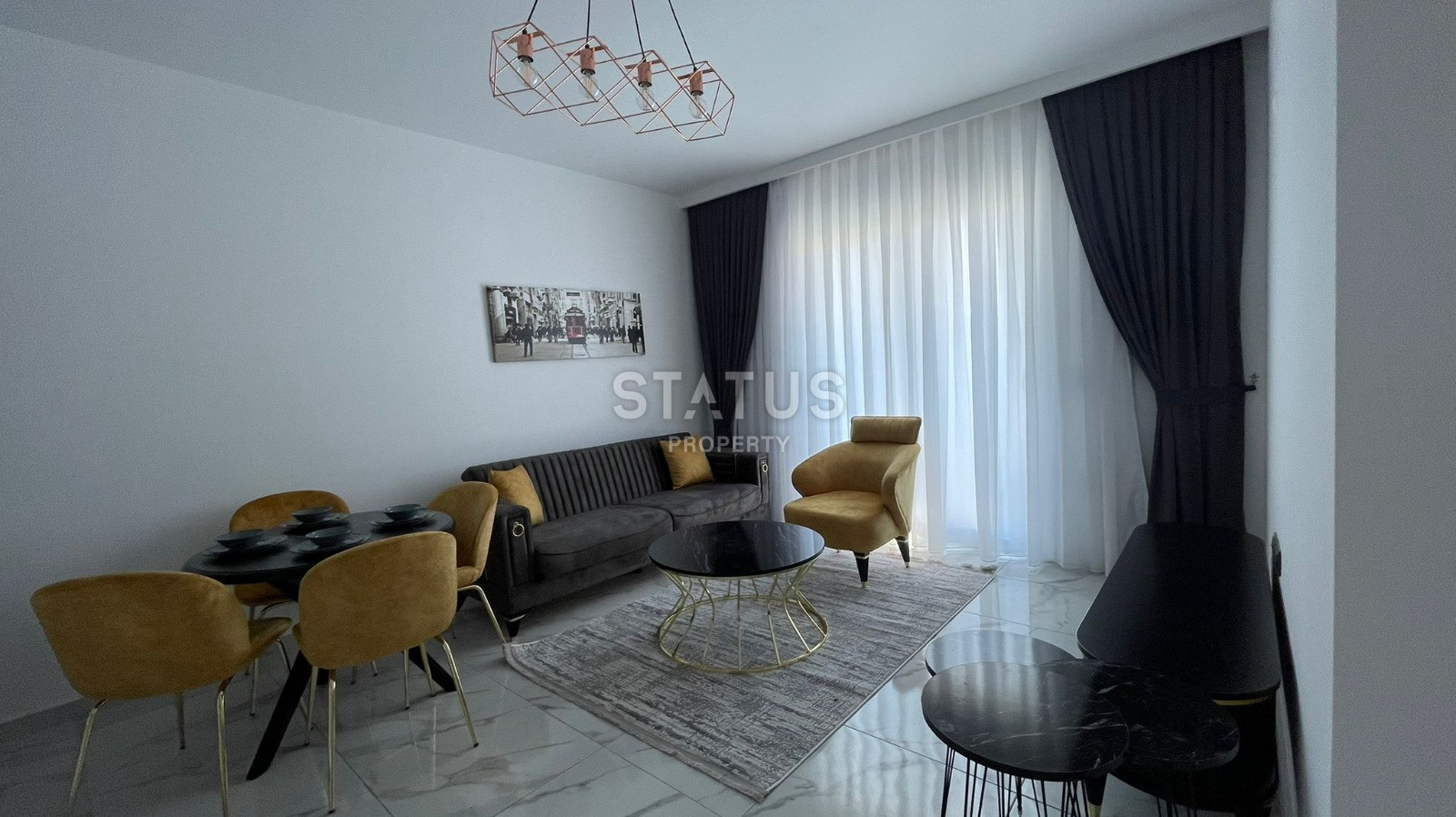 One-bedroom turnkey apartment in the first coastline in Kargicak. 55m2 фото 2