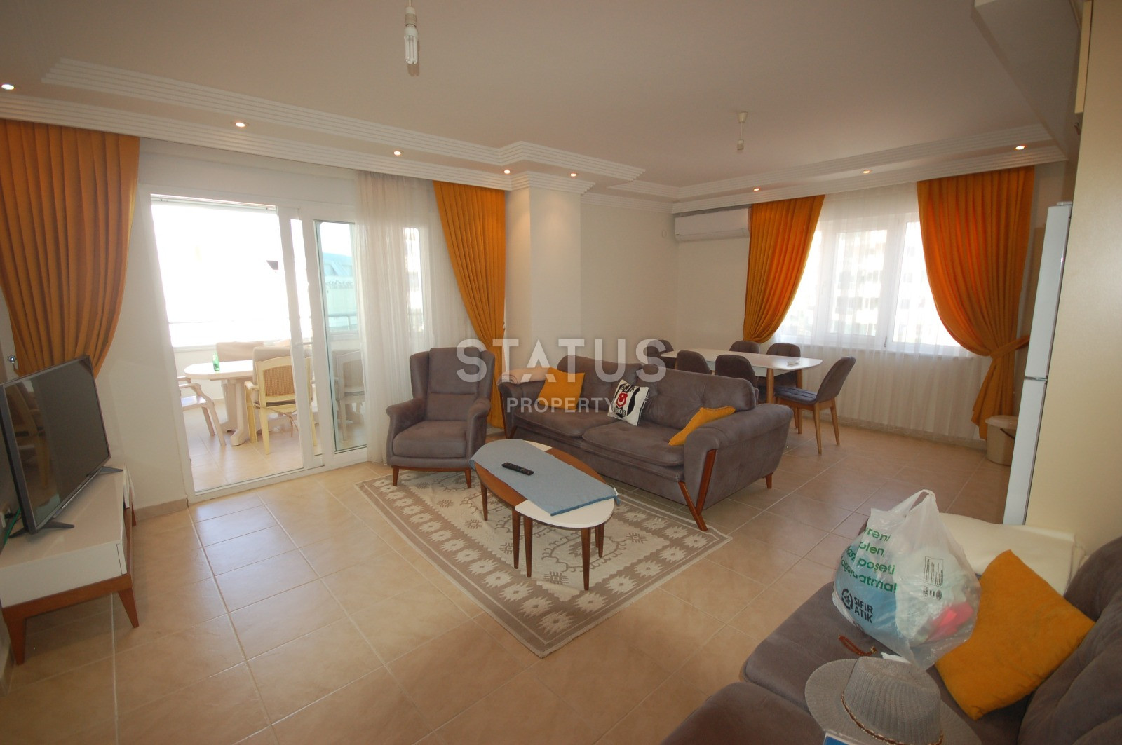 Three-room furnished apartment 2+1 in Tosmur. 100m2 фото 1