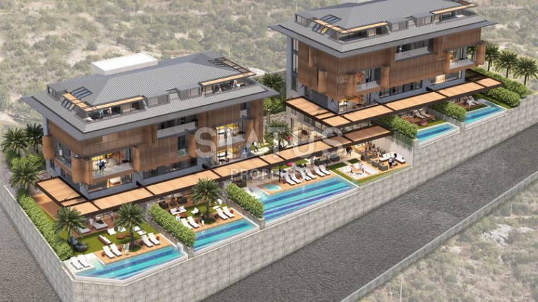 New project under construction in Hasbakhce, central district of Alanya, 82-294 m2 photos 1