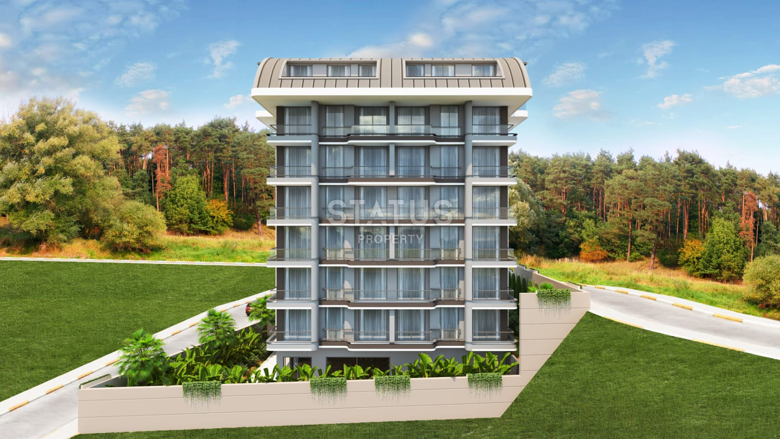 Новый жилой комплекс с видом на море в районе Демирташ 52-127м2 фото 2