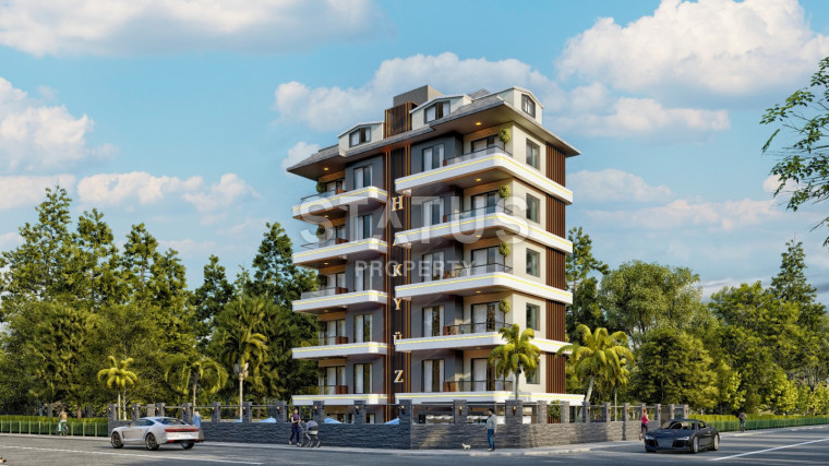 New shared construction project 60m from the beach in Kestel. 58m2 -100m2 photos 1