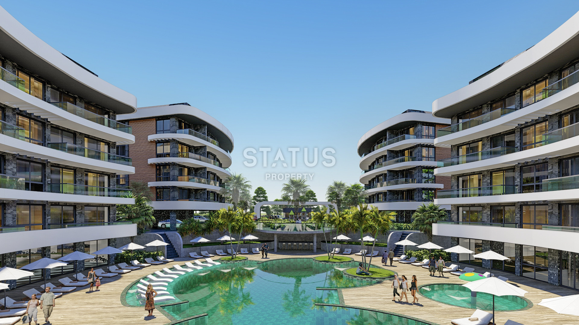 A new elite residential complex with a good location in the OBA area. 57m2 173m2 фото 1