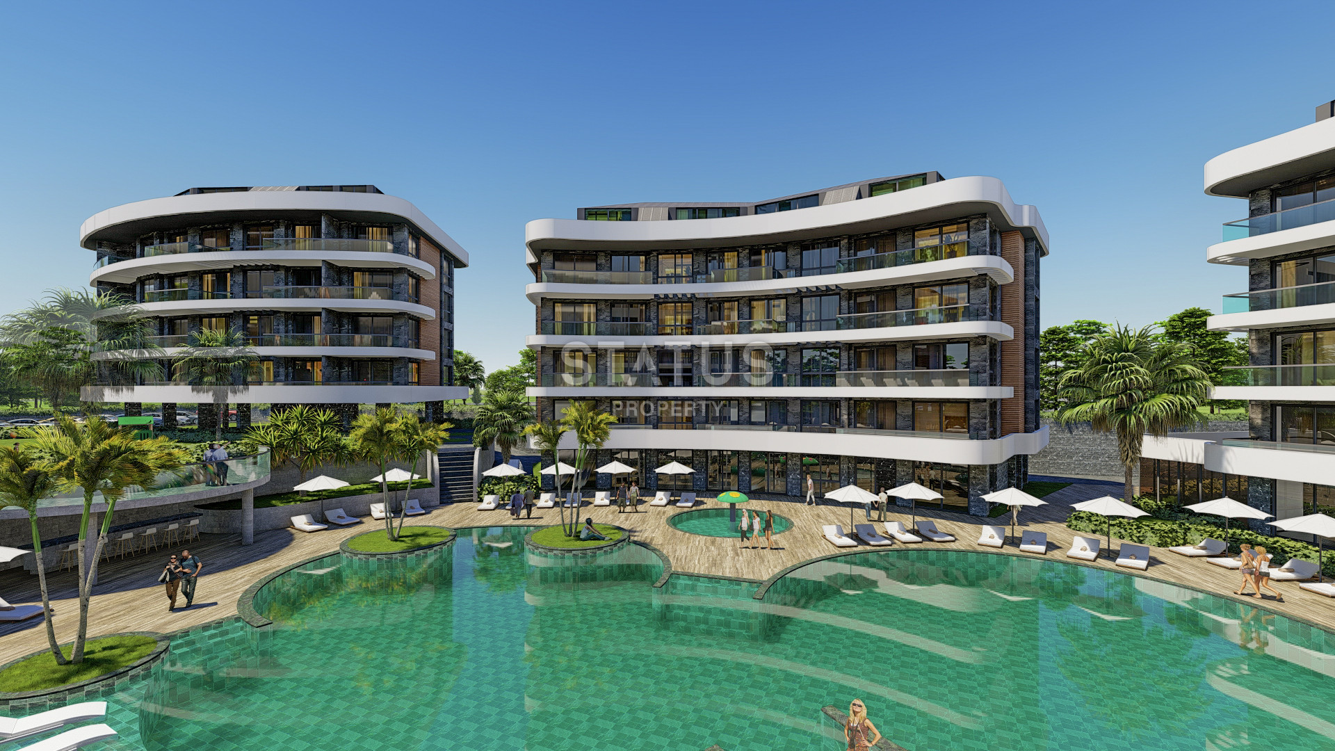 A new elite residential complex with a good location in the OBA area. 57m2 173m2 фото 2