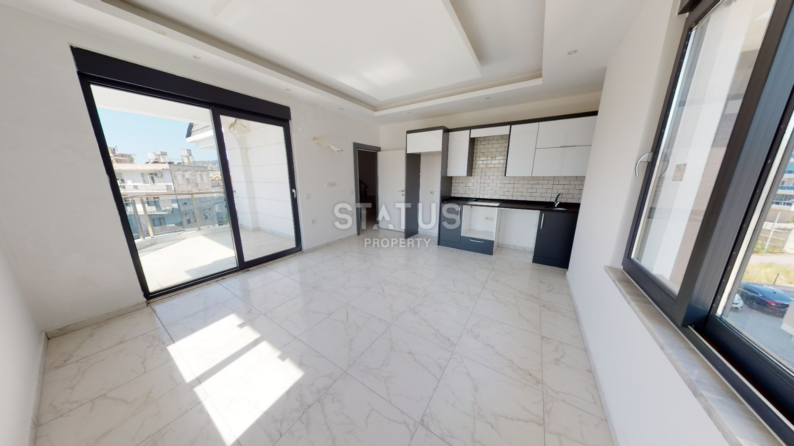 Duplex apartment in the central part of Alanya with a sea view. 120m2 фото 1