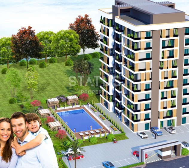 Apartments 1+1 in a complex with infrastructure 400m from the sea in Tej, Mezetli, Mersin. 43m2 photos 1