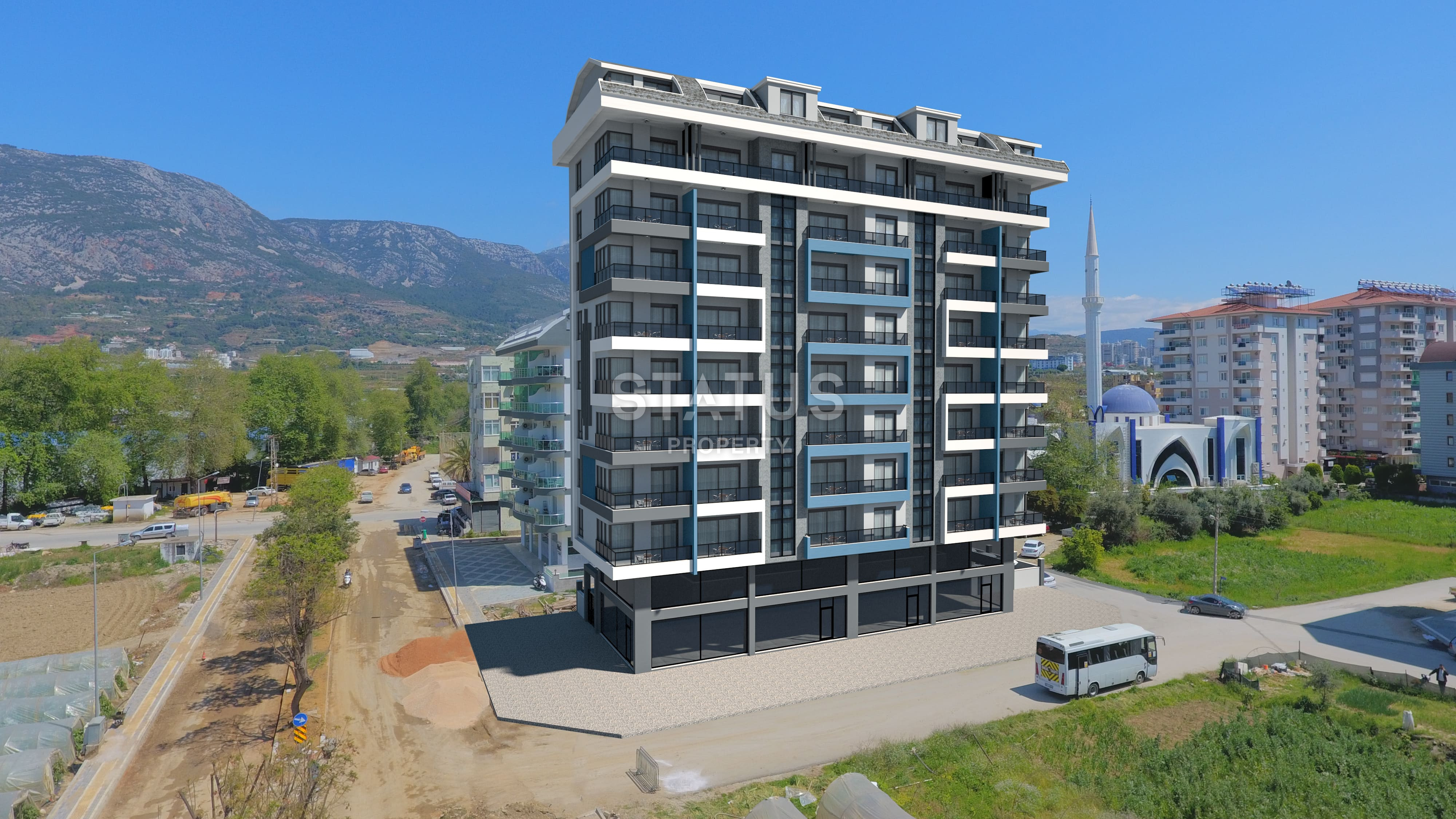 Two-room apartment at the pre-delivery stage 400m from the sea in Mahmutlar. 60m2 фото 1